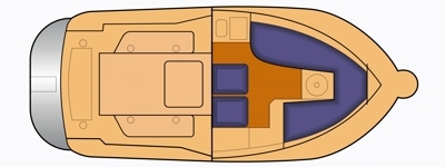 Grundriss und Kojenaufteilung Arvor 690