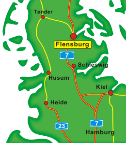 Anreise nach Flensburg